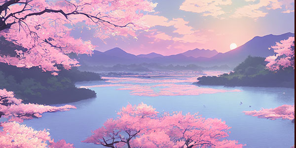 动画渲染樱花